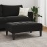 Reposapiés de terciopelo negro 77x55x31
