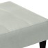 Reposapiés de terciopelo gris claro 77x55x31