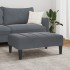 Reposapiés de terciopelo gris oscuro 77x55x31