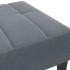 Reposapiés de terciopelo gris oscuro 77x55x31