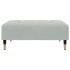 Reposapiés de terciopelo gris claro 77x55x31