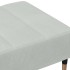 Reposapiés de terciopelo gris claro 77x55x31