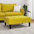 Reposapiés de terciopelo amarillo 77x55x31