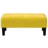 Reposapiés de terciopelo amarillo 77x55x31