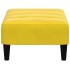 Reposapiés de terciopelo amarillo 77x55x31