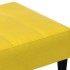 Reposapiés de terciopelo amarillo 77x55x31