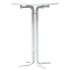 Mesa alta de comedor madera ingeniería y acero blanco