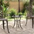 Mesa de jardín aluminio fundido bronce Ø48x53
