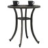 Mesa de jardín aluminio fundido bronce Ø48x53