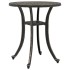 Mesa de jardín aluminio fundido bronce Ø48x53