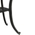 Mesa de jardín aluminio fundido bronce Ø48x53