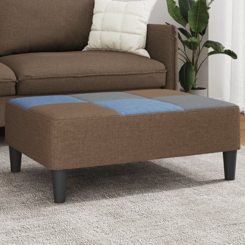 Reposapiés de tela patchwork 77x55x31