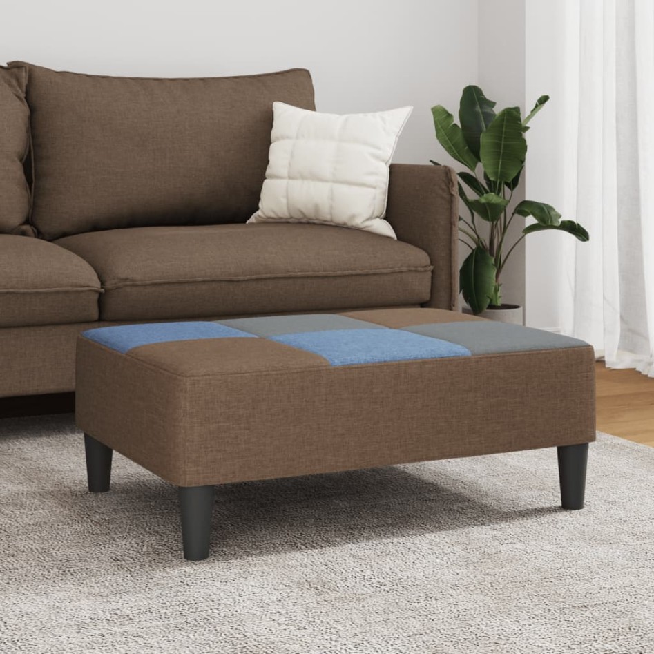 Reposapiés de tela patchwork 77x55x31