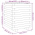 Jardinera madera de pino impregnada 40x40x49,5