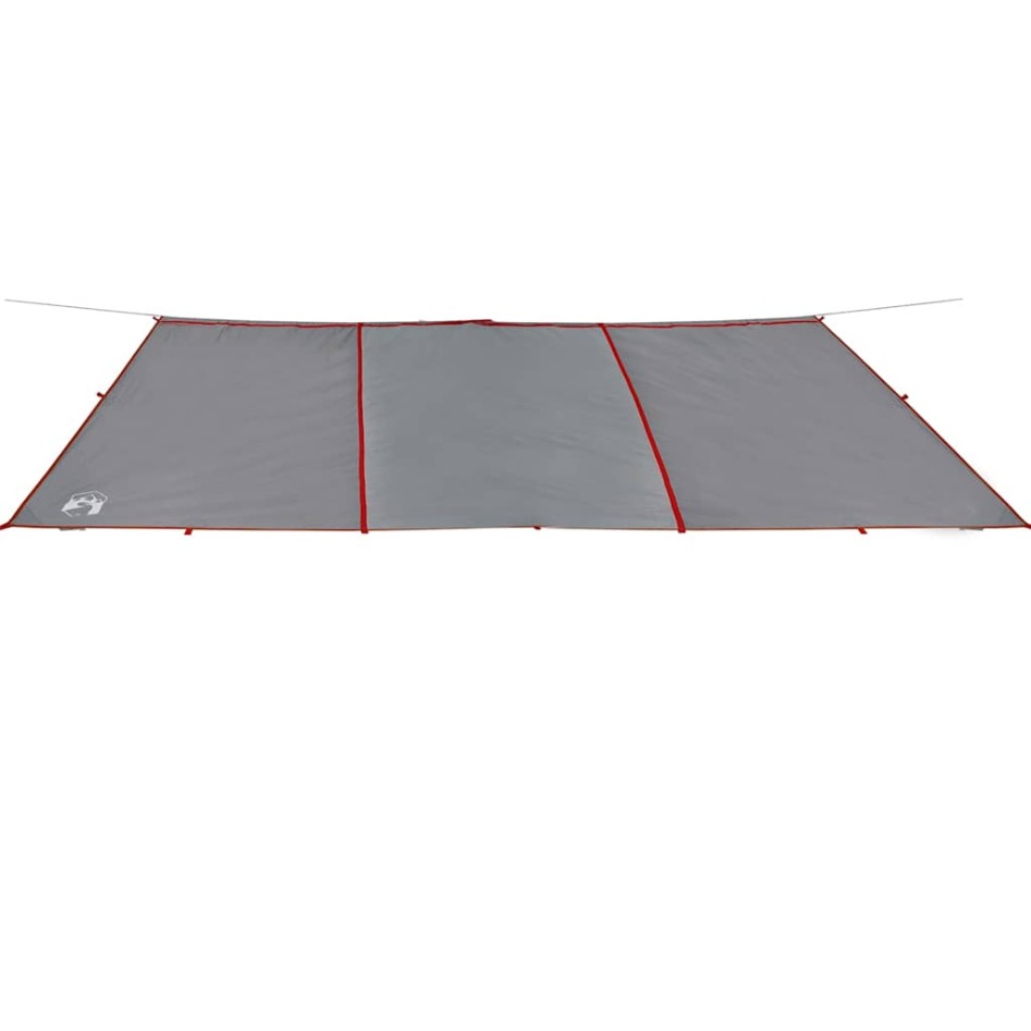 Lona de camping impermeable gris y naranja 420x440