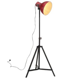 Lámpara de pie rojo desgastado 25 W E27 61x61x90/150