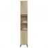 Armario de baño madera contrachapada roble Sonoma 30x30x190