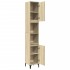 Armario de baño madera contrachapada roble Sonoma 30x30x190