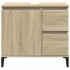 Armario de baño madera contrachapada roble Sonoma 65x33x60