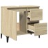 Armario de baño madera contrachapada roble Sonoma 65x33x60