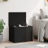 Caja de almacenaje madera de ingeniería negro 60x42x46