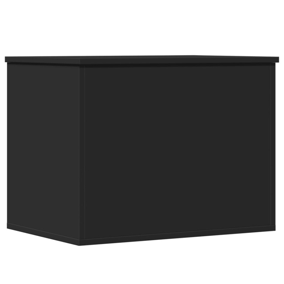 Caja de almacenaje madera de ingeniería negro 60x42x46