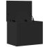 Caja de almacenaje madera de ingeniería negro 60x42x46