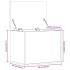Caja de almacenaje madera de ingeniería negro 60x42x46