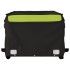 Remolque para bicicleta hierro negro y verde 45