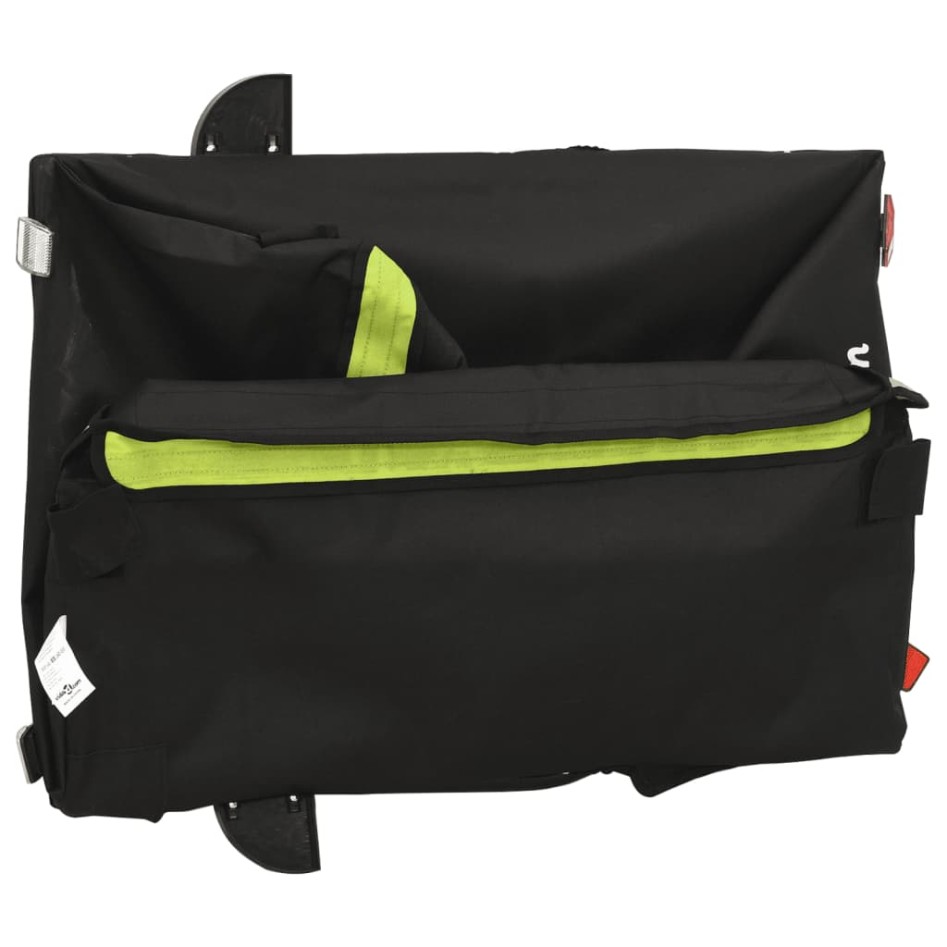 Remolque para bicicleta hierro negro y verde 45