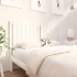 Cabecero de cama madera maciza de pino blanco 145,5x4x100