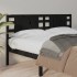 Cabecero madera maciza de pino negro 206x4x100