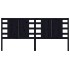 Cabecero madera maciza de pino negro 206x4x100