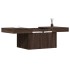 Mesa de centro madera de ingeniería marrón roble 100x55x40