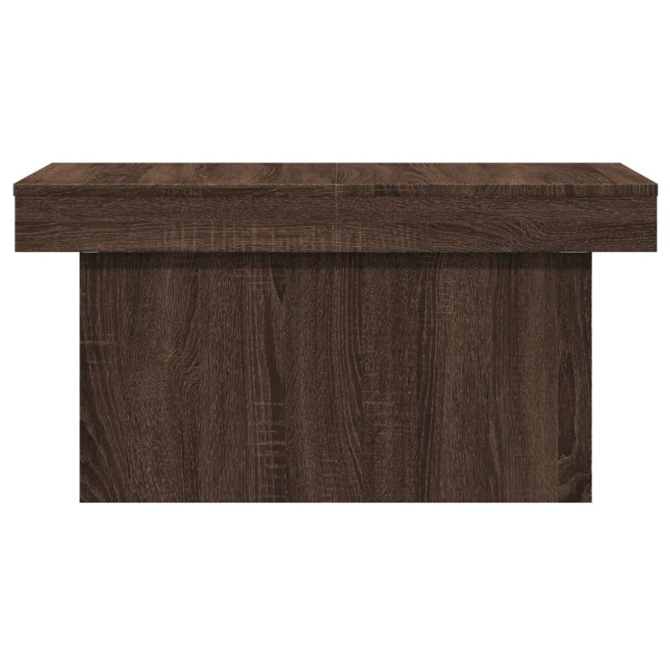 Mesa de centro madera de ingeniería marrón roble 100x55x40