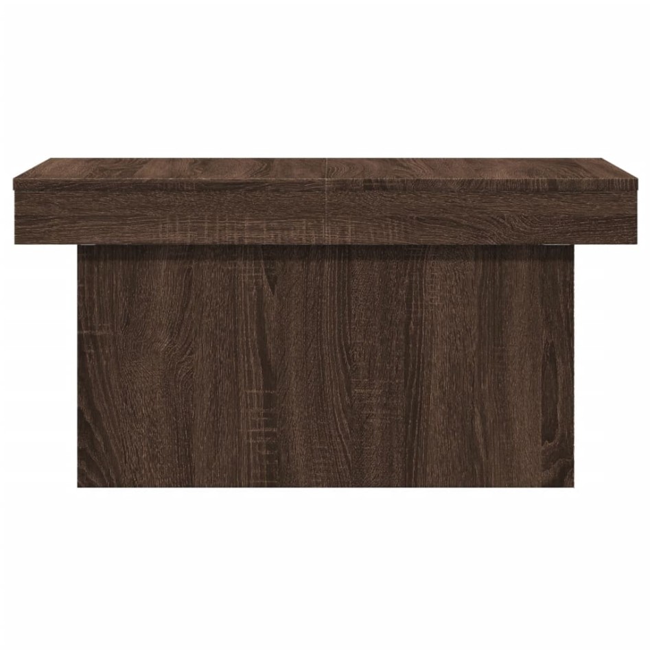 Mesa de centro madera de ingeniería marrón roble 80x55x40