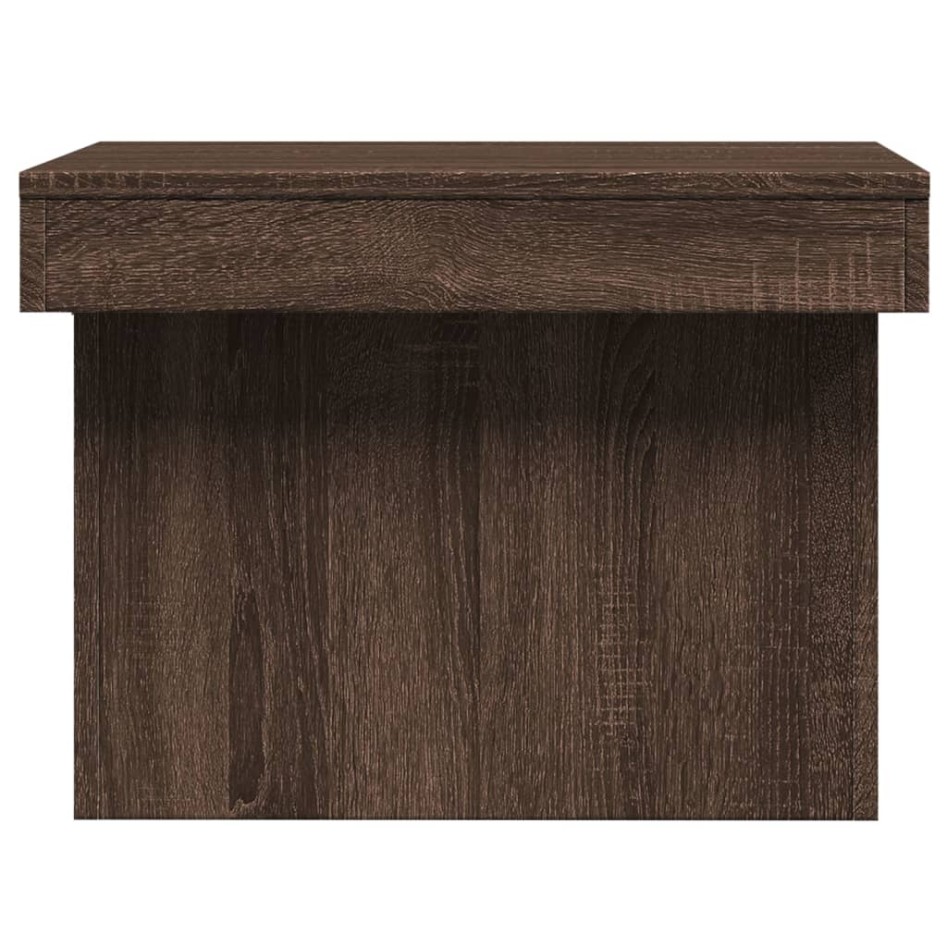 Mesa de centro madera de ingeniería marrón roble 80x55x40