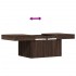 Mesa de centro madera de ingeniería marrón roble 80x55x40