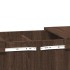 Mesa de centro madera de ingeniería marrón roble 80x55x40