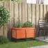 Jardinera de madera maciza pino marrón cera 80x40x50