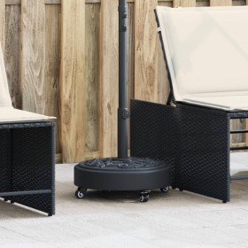 Base sombrilla redonda ruedas para mástiles Ø38 / 48 mm 27