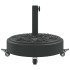 Base sombrilla redonda ruedas para mástiles Ø38 / 48 mm 27