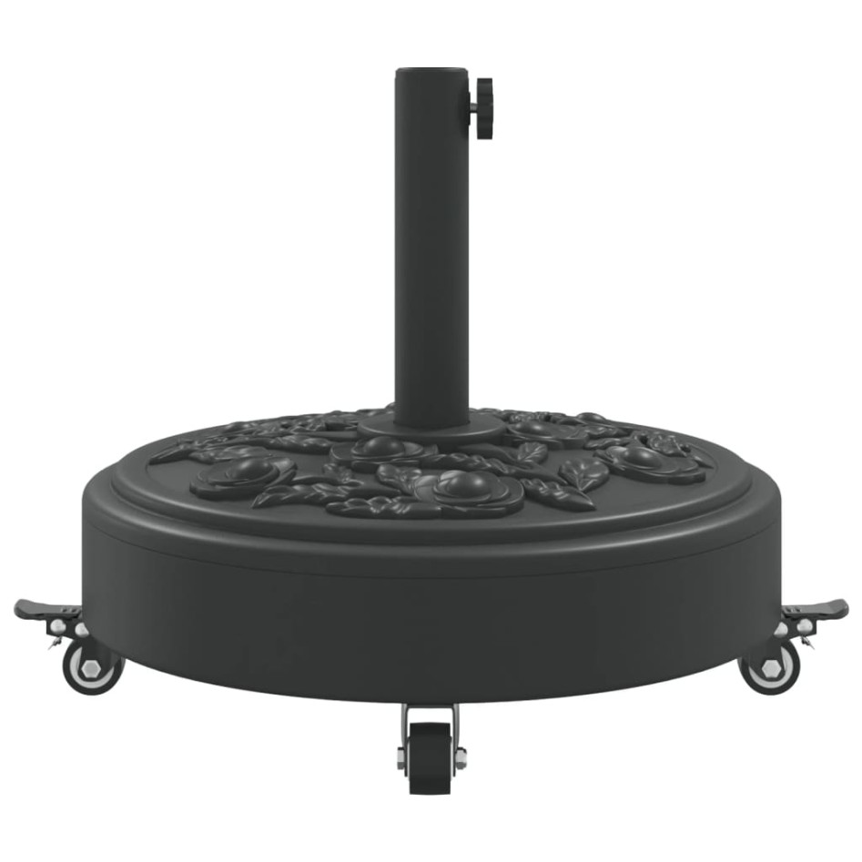 Base sombrilla redonda ruedas para mástiles Ø38 / 48 mm 27