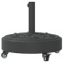 Base sombrilla redonda ruedas para mástiles Ø38 / 48 mm 27