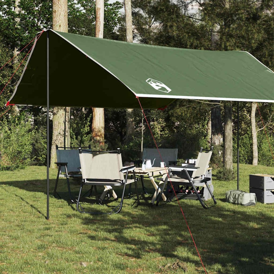 Lona de camping impermeable verde 430x380x210