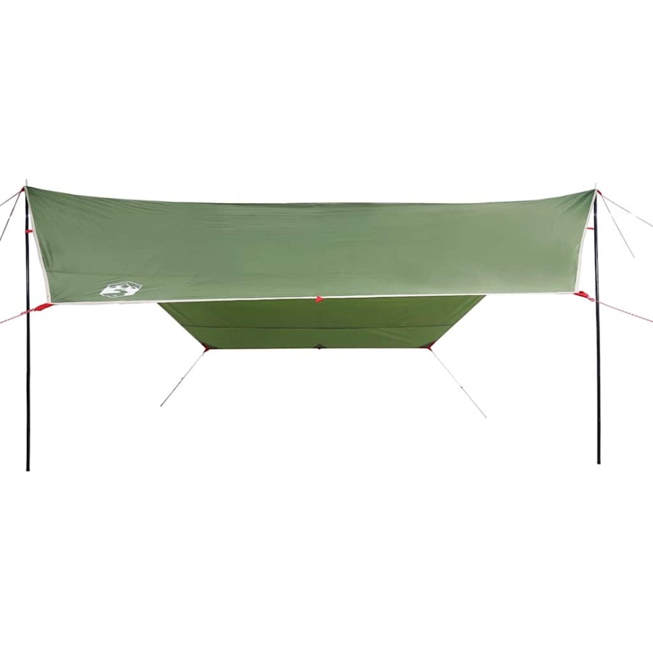 Lona de camping impermeable verde 430x380x210