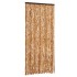 Cortina mosquitera chenilla ocre y blanco 90x220