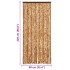 Cortina mosquitera chenilla ocre y blanco 90x220