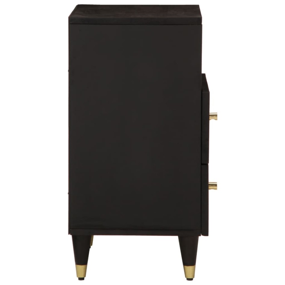 Mesita de noche madera maciza de mango 50x33x60