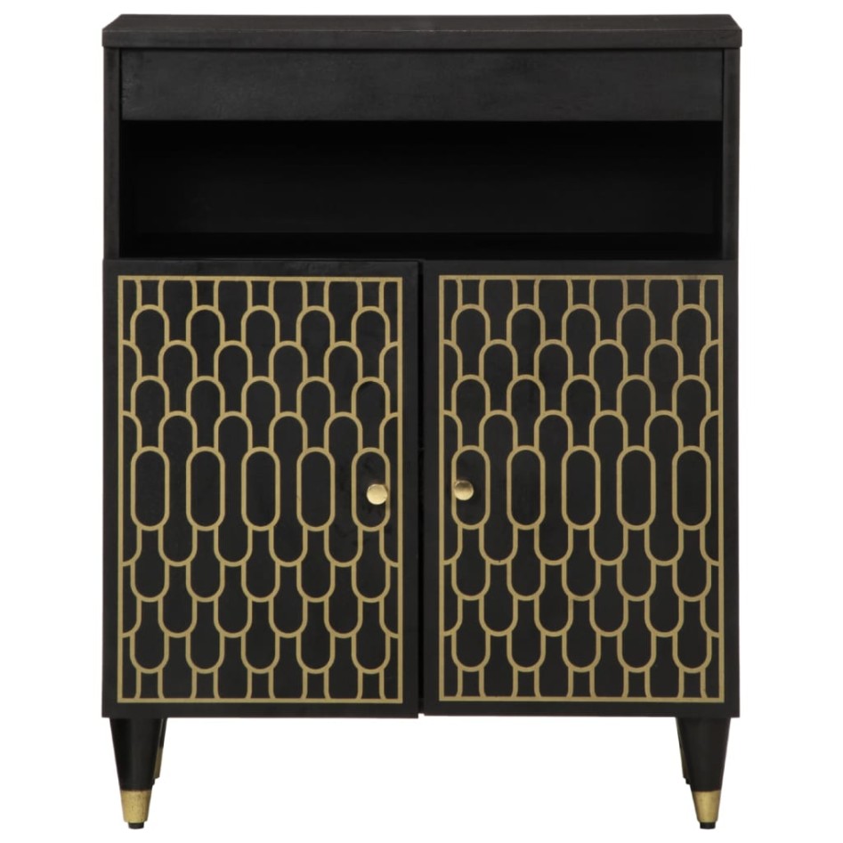 Armario auxiliar madera maciza de mango 60x33x75